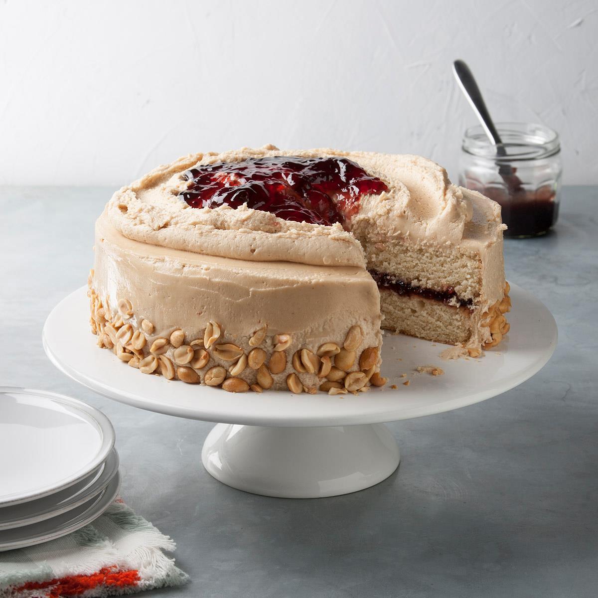 Peanut Butter N Jelly Cake Recipe Taste Of Home