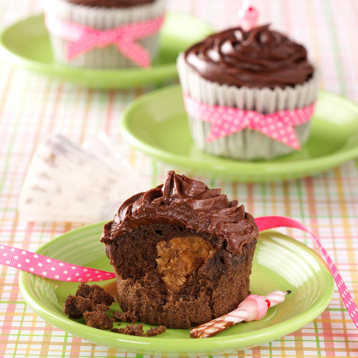 Peanut Butter Chocolate Cupcakes Recipe Taste Of Home