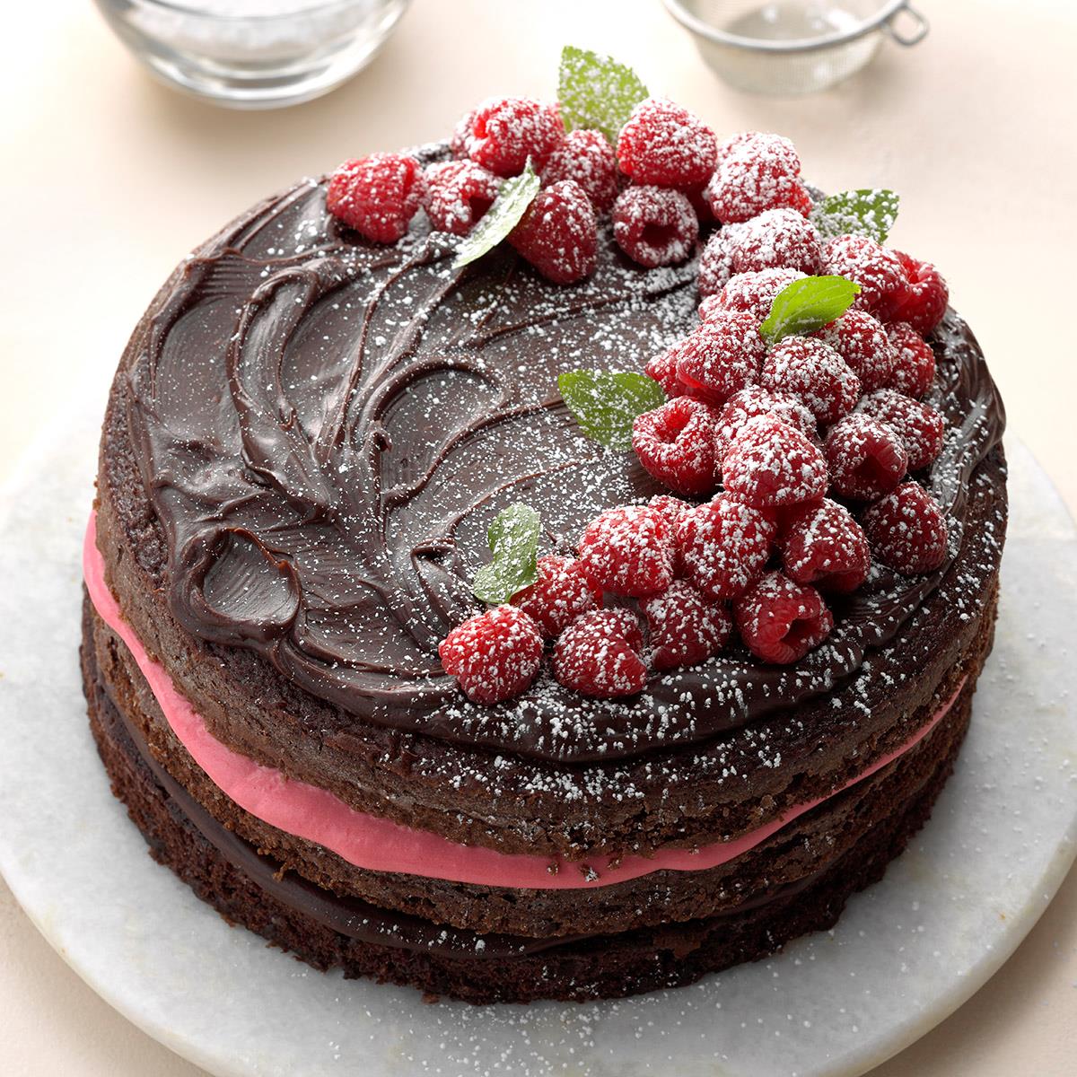 Raspberry Fudge Torte Recipe Taste Of Home