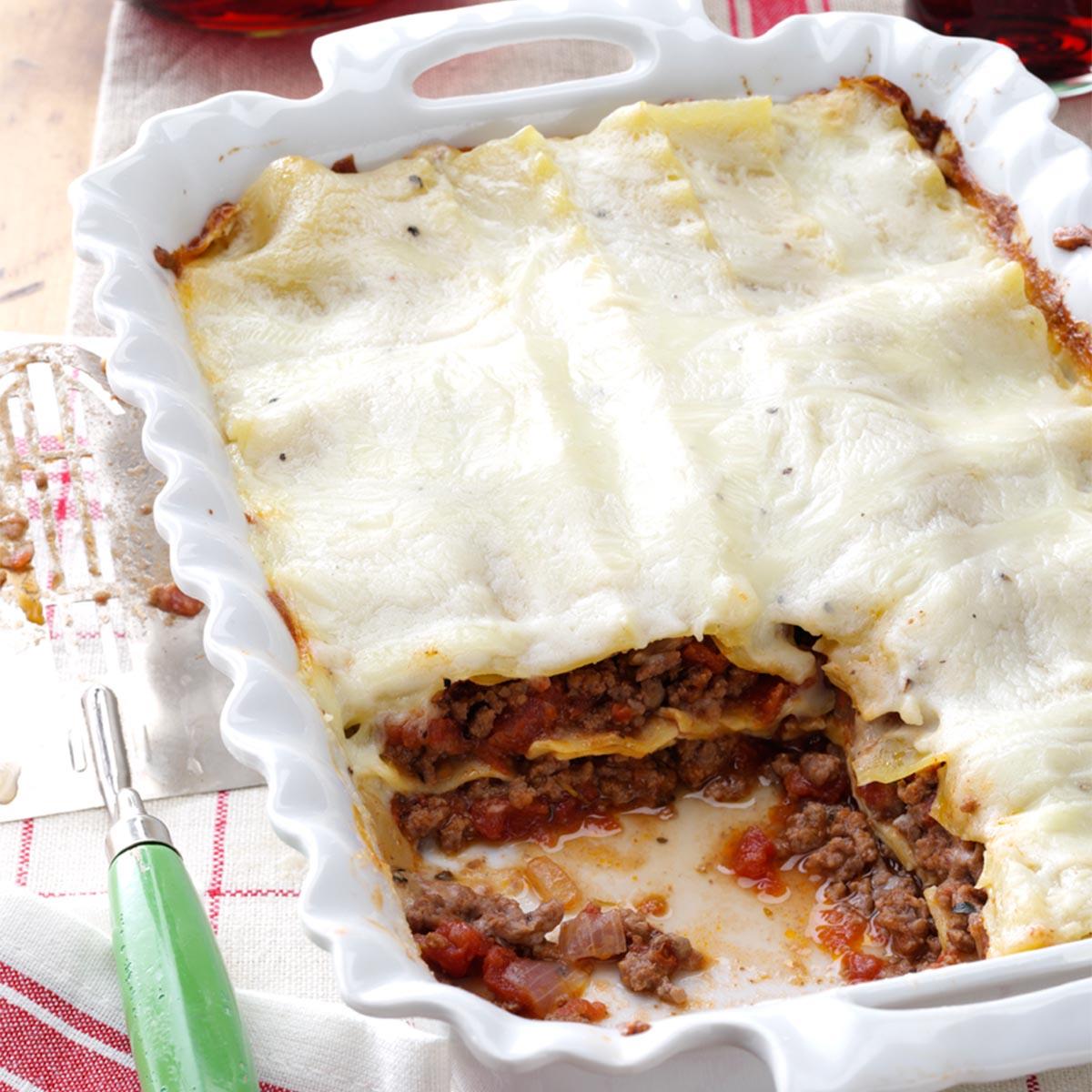 Lasagna With White Sauce Recipe Taste Of Home