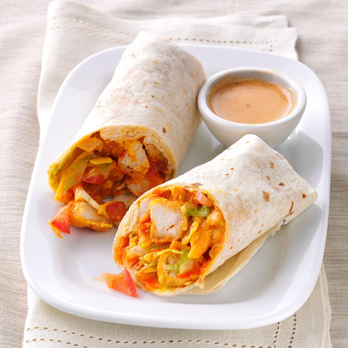 Image result for a buffalo chicken wrap