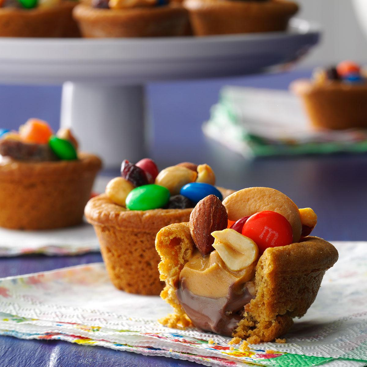 Trail Mix Cookie Cups Recipe Taste Of Home