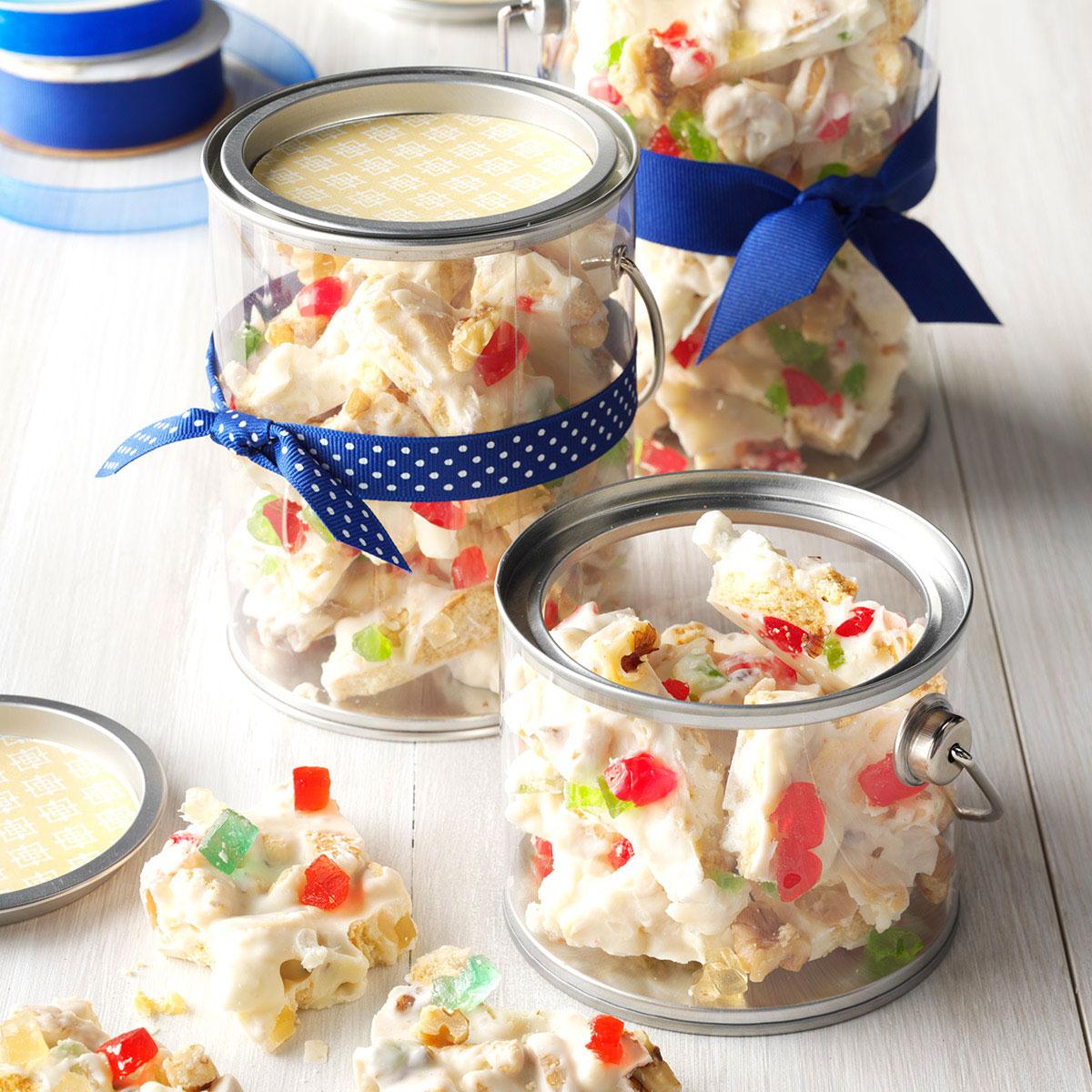 festive holiday fruitcake bark recipe taste of home christmas candy recipes for gifts