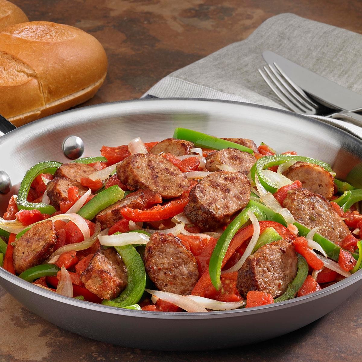 Johnsonville Italian Sausage, Onions & Peppers Skillet image