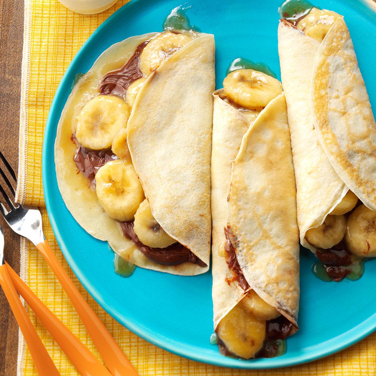 Banana Chocolate Crepe Recipe