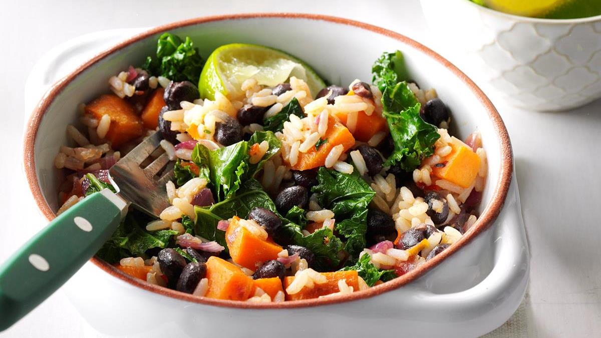 sweet potato black bean rice