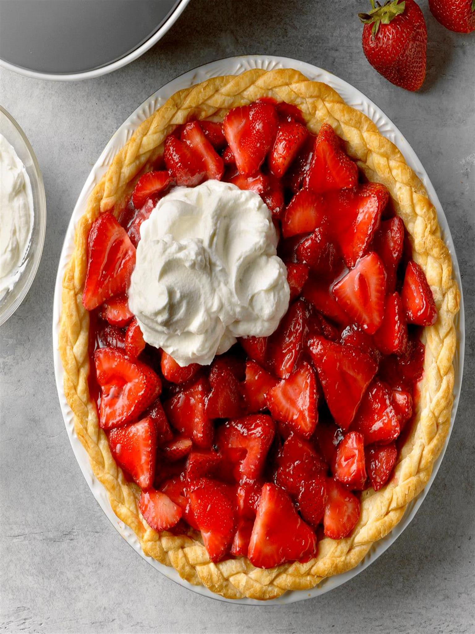 Double strawberry pie!