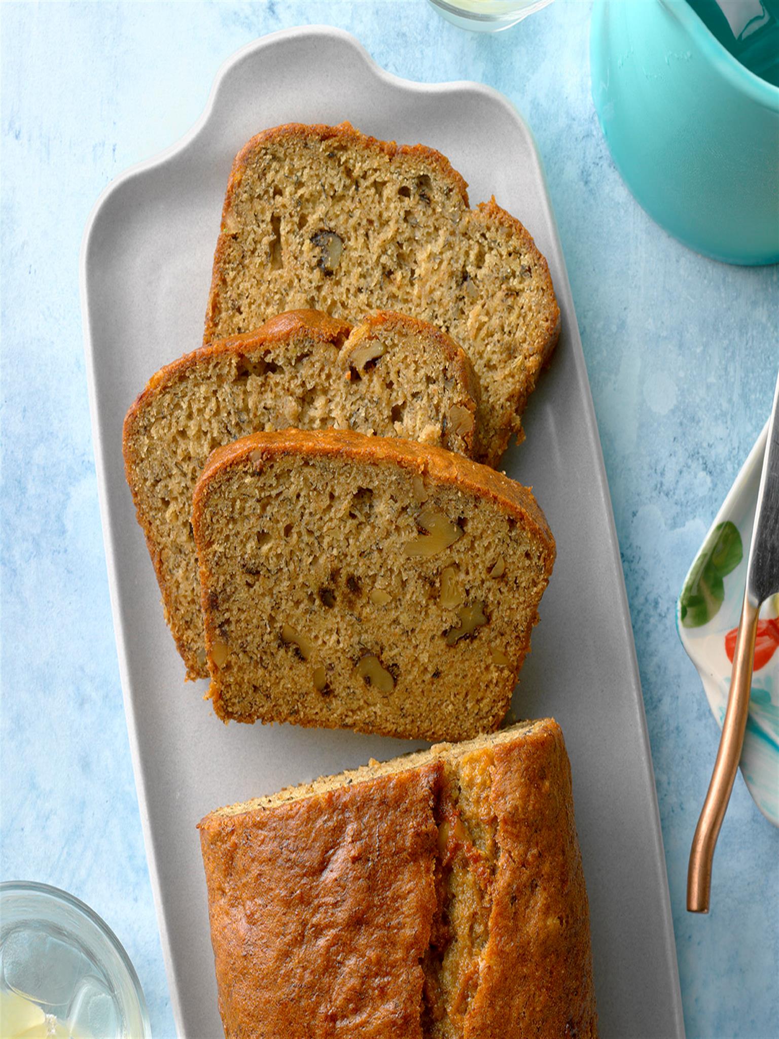 Healthy and perfectly moist Banana Bread Recipe - Simmer to Slimmer