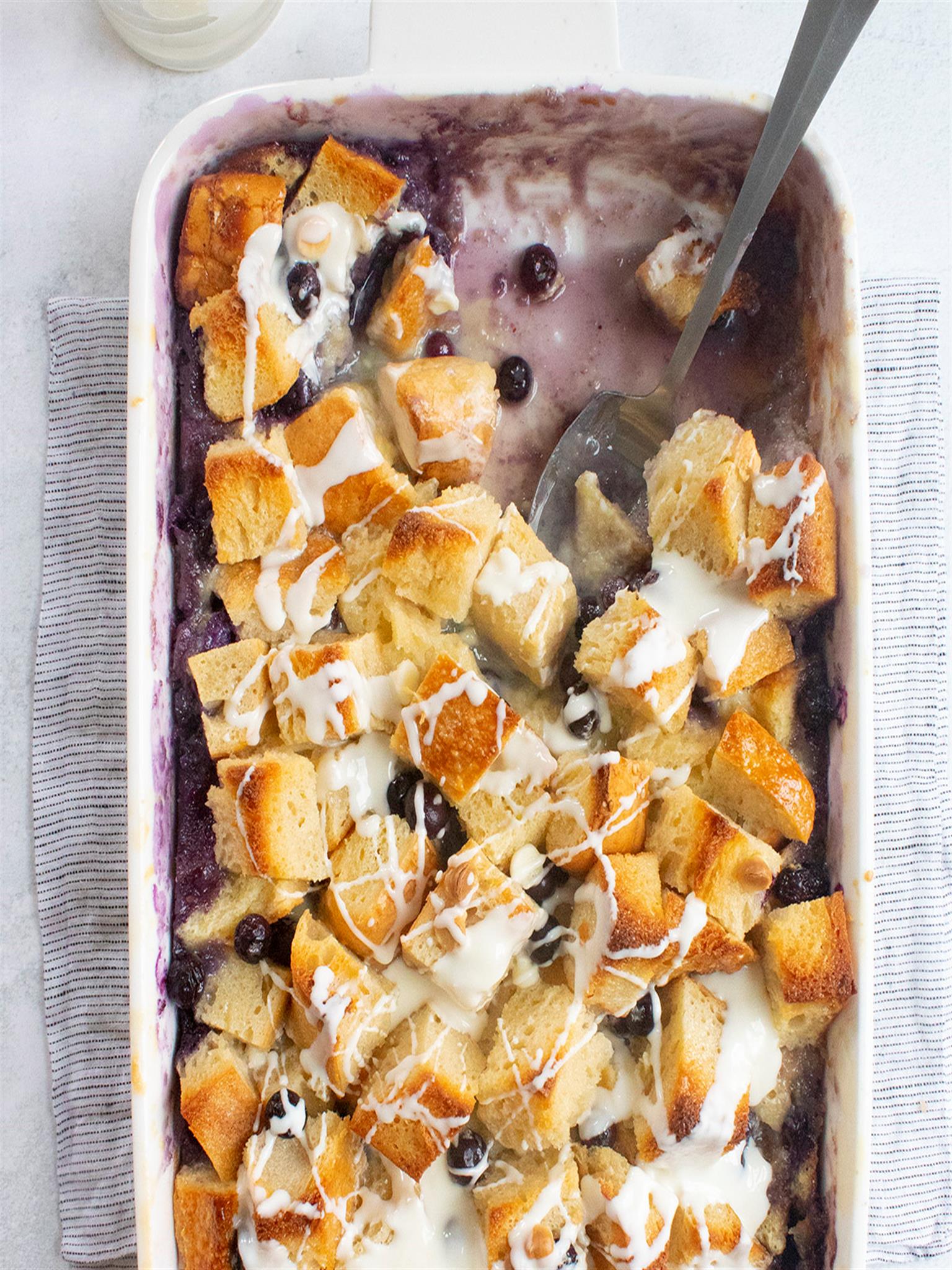 Over The Top Blueberry Bread Pudding Recipe How To Make It