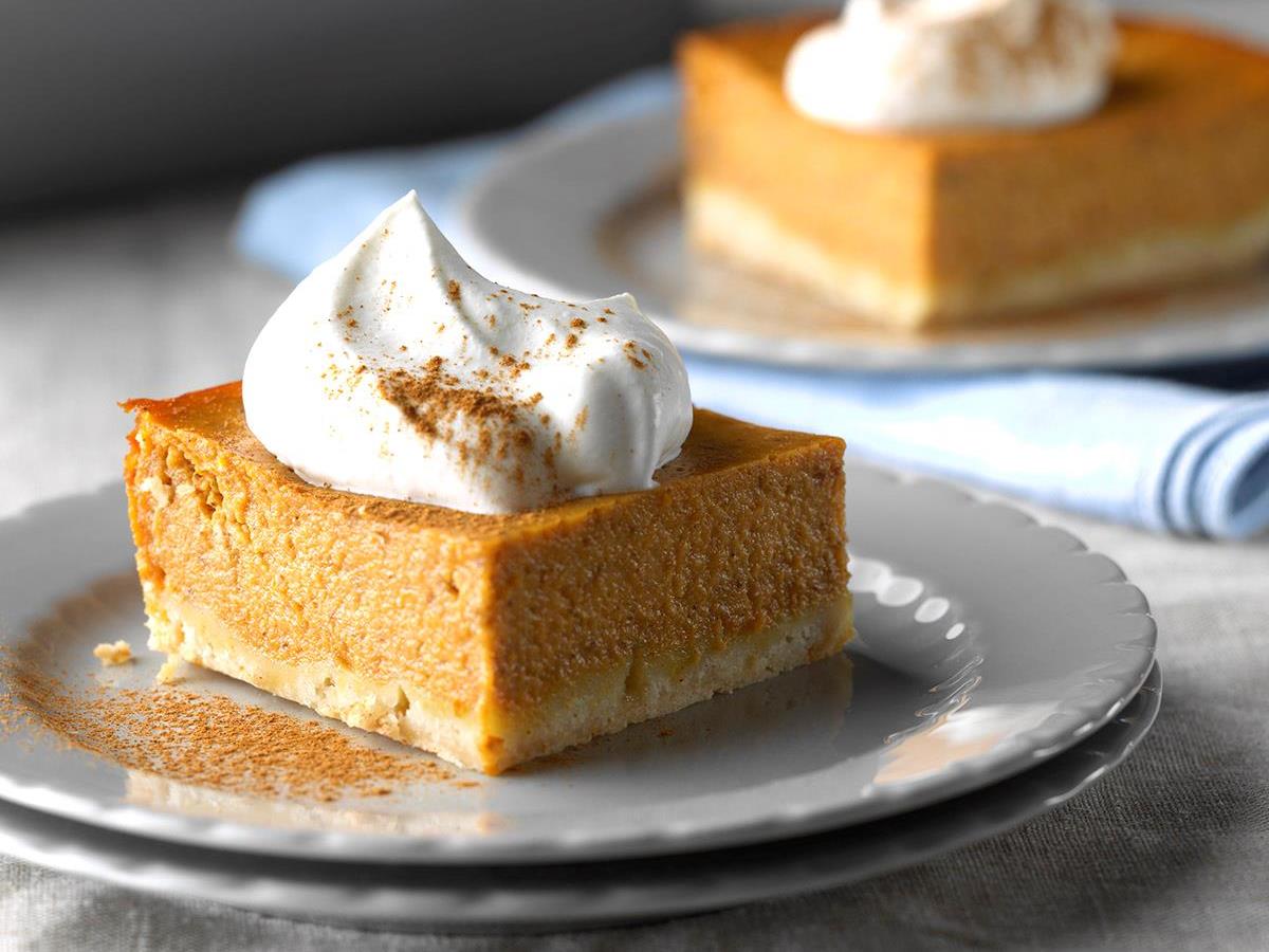 pumpkin pie bars taste of home