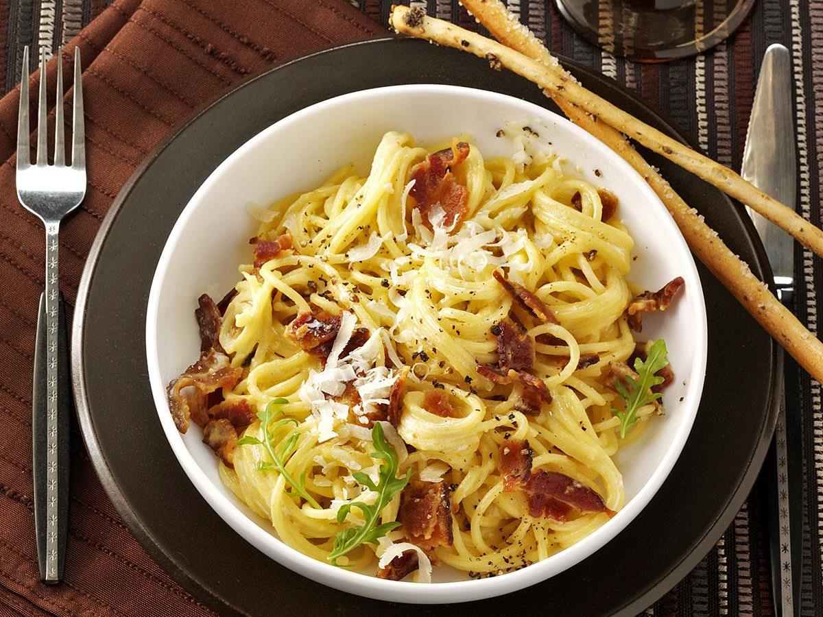 Spaghetti with Eggs and Bacon Recipe: How to Make It