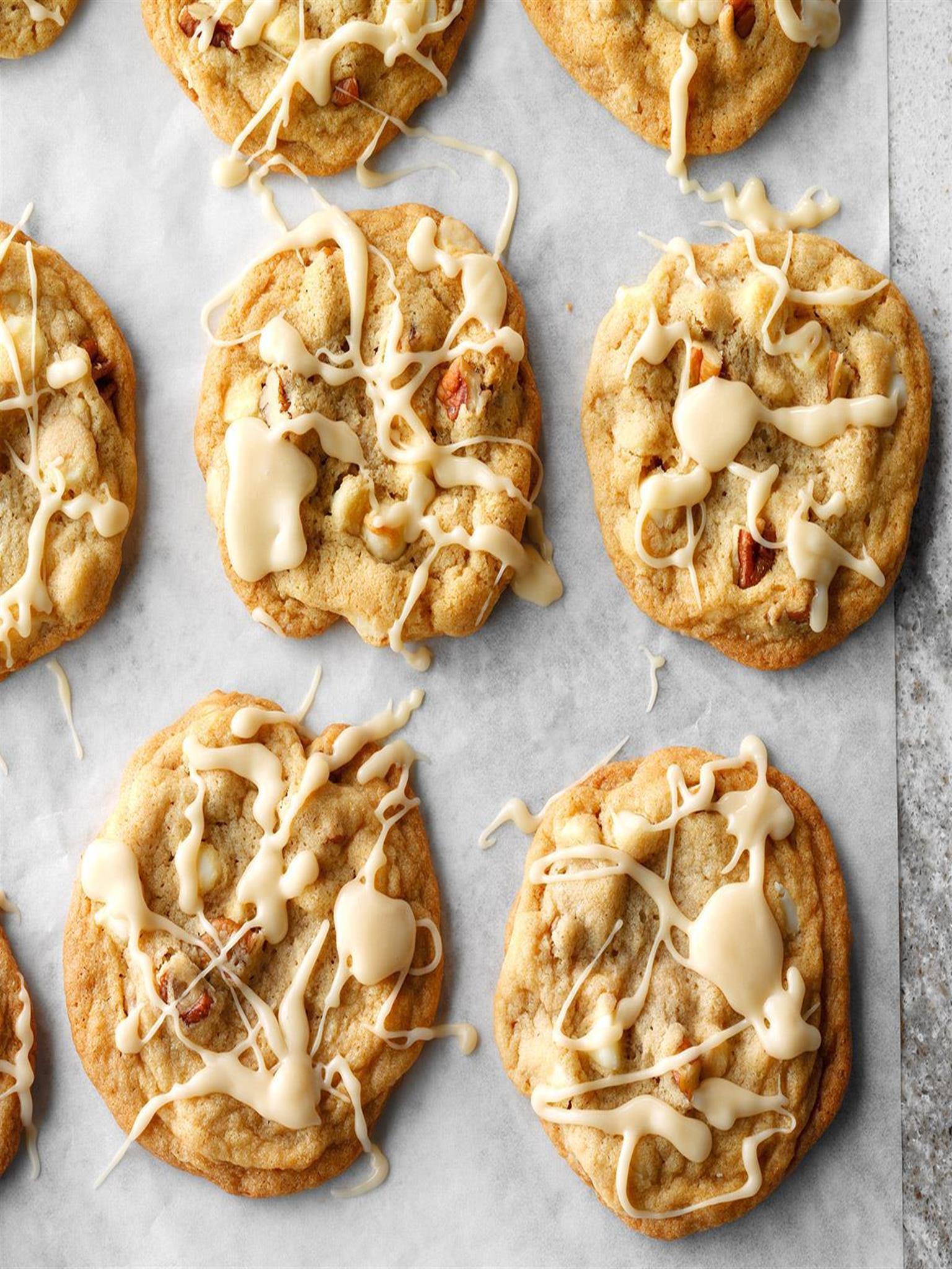 maple walnut white chocolate chip cookies