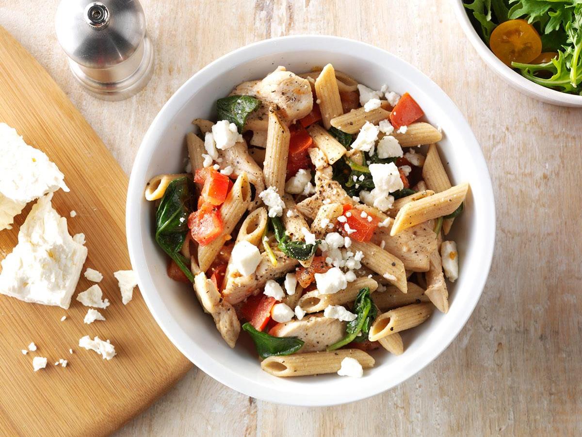 Spinach-Feta Chicken Penne Recipe: How to Make It