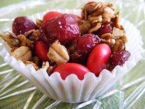 Homemade Granola with Chocolate and Cranberries