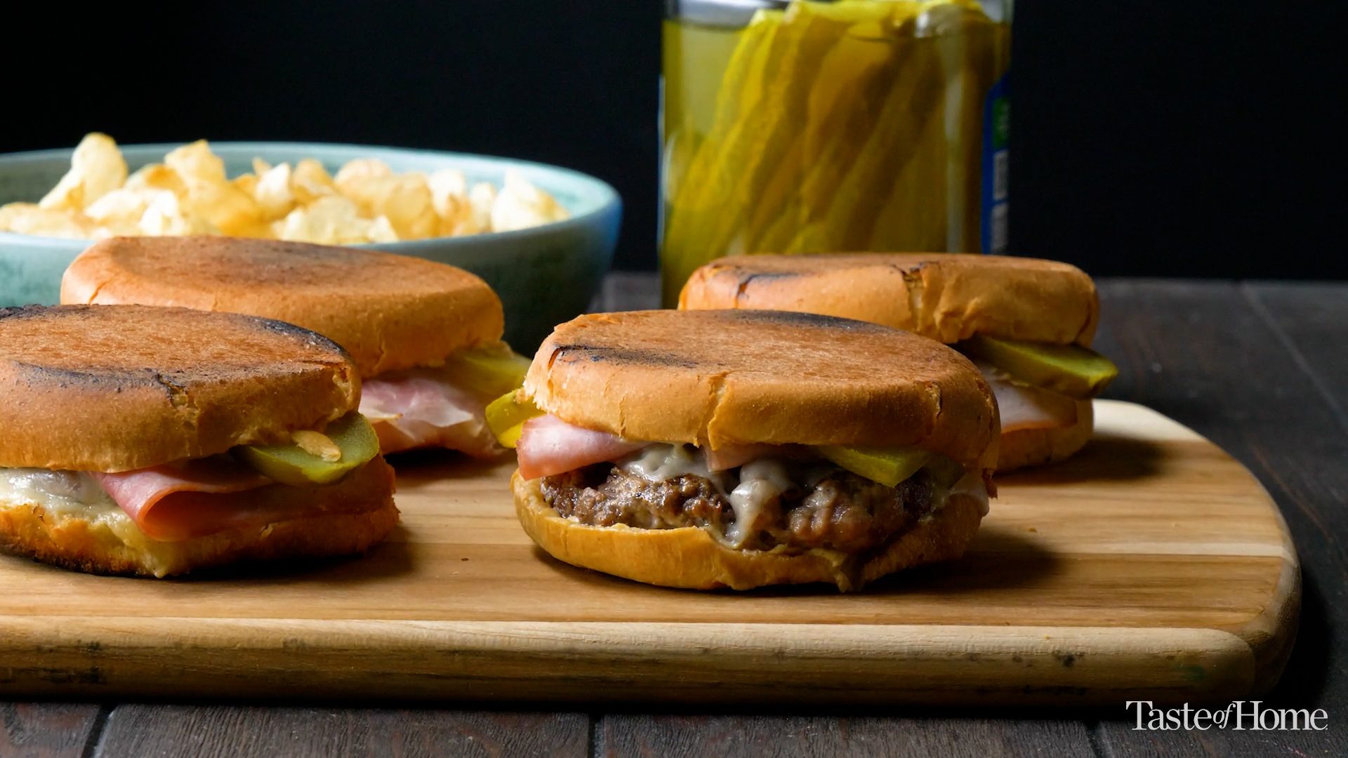 Cuban Panini Burger - A Family Feast®