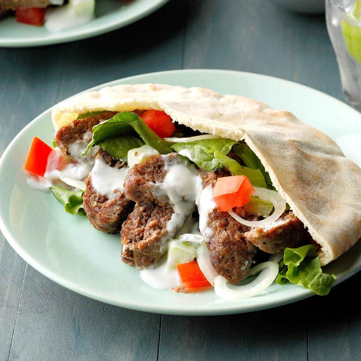 Easy Ground Beef Gyros with Tzatziki Sauce - Modern Farmhouse Eats