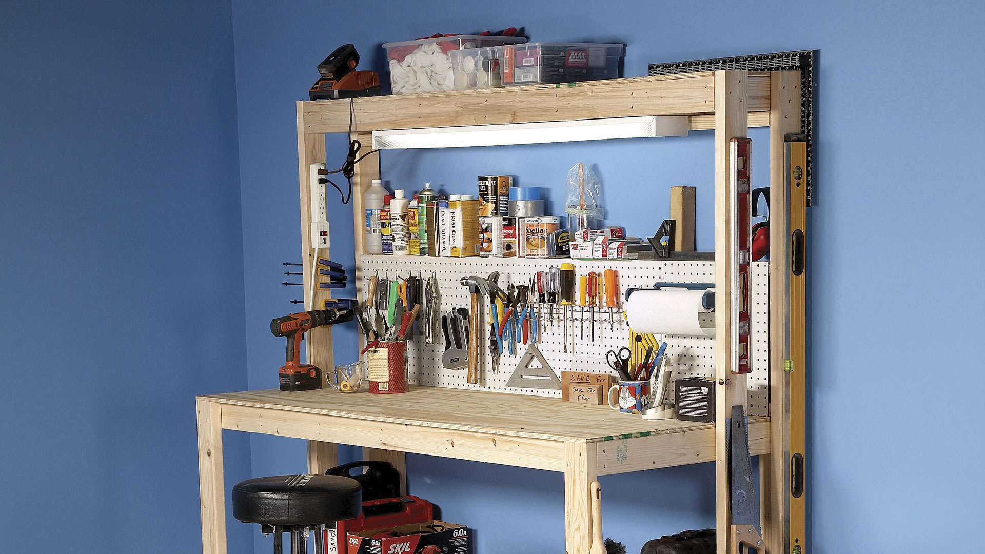 How To Build A Diy Workbench Super Simple 50 Bench