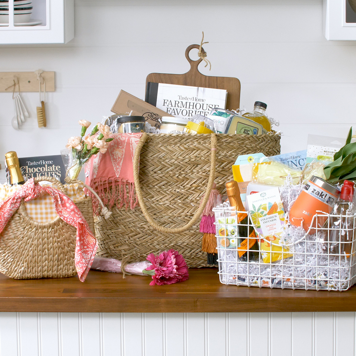 Create Your Own Wicker Gift Hamper Basket Kit Use For Presents 